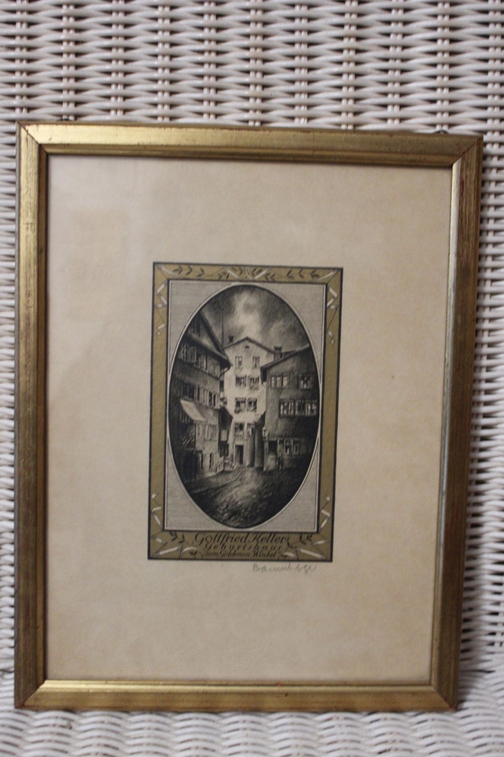 Bild in Goldrahmen / verkauft